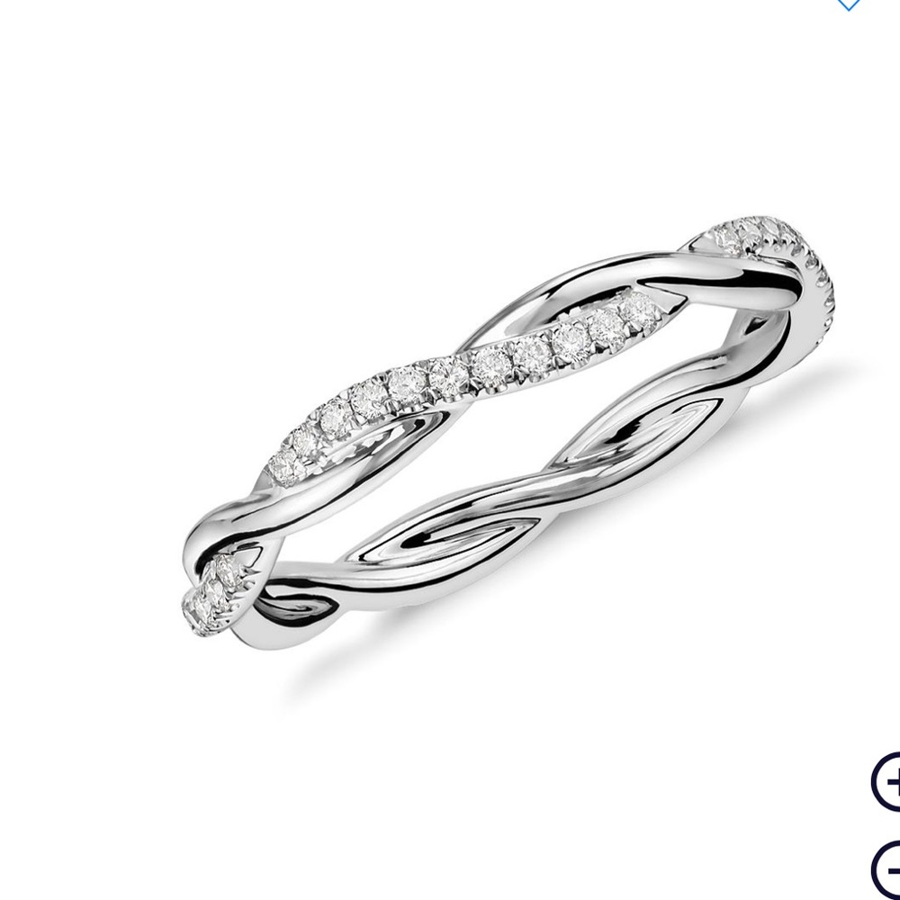 New Petite twist diamond eternity ring